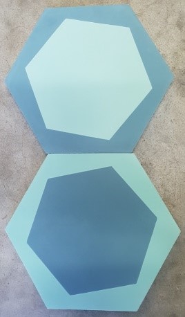 Abstract pattern aqua tile